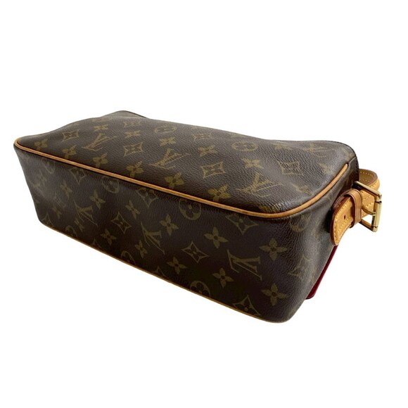 LOUIS VUITTON Authentic Brown Monogram Leather Shoulder Bag main image 3
